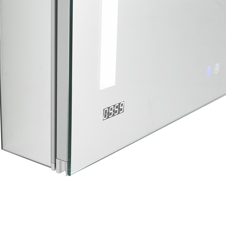 Signature Royale Aluminum LED Medicine Cabinet with Defogger and Makeup Mirror