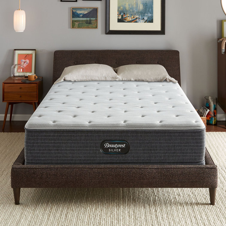 Contemporary Gray & White Queen Innerspring Adjustable Mattress