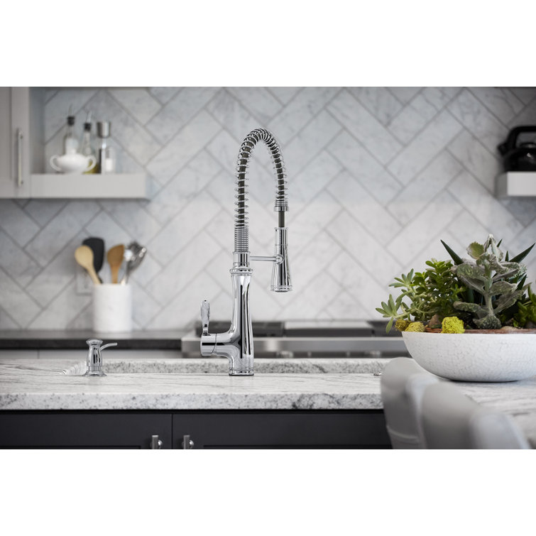 Bellera Chrome Semi-Professional Kitchen Faucet with Pull-Out Spray
