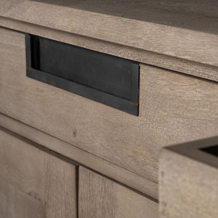 Alex 81.5'' Light Brown Solid Wood Sideboard