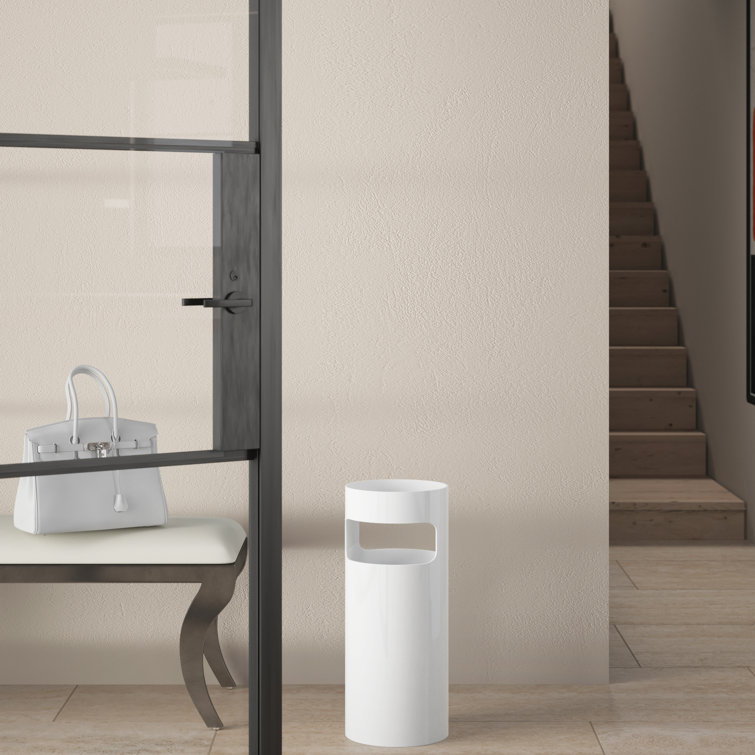 Matte White ABS Plastic Modern Umbrella Stand