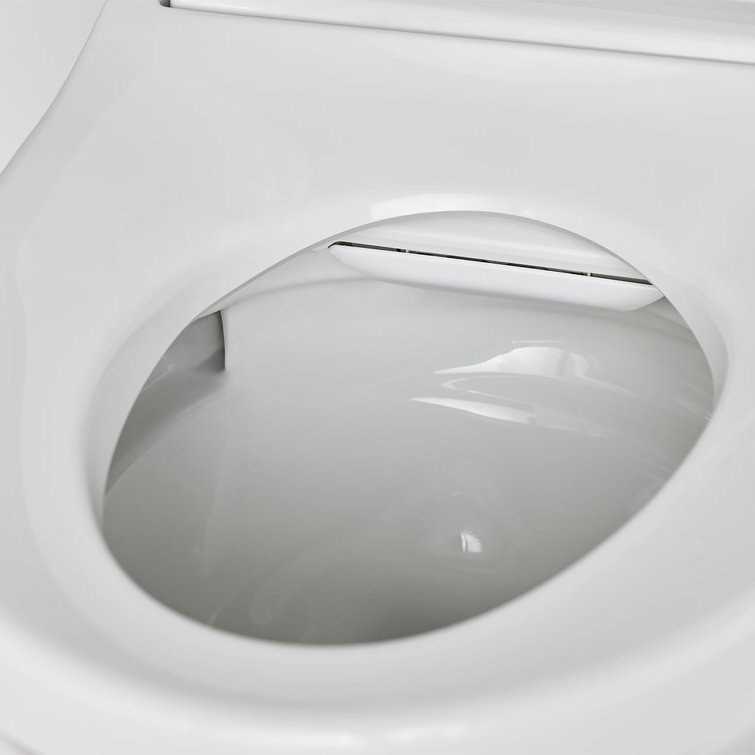 Advanced Clean White Elongated Electric Bidet Seat with Heated Feature