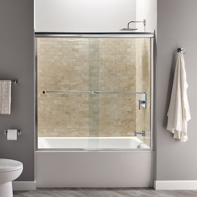 Studio 60'' White Acrylic Alcove Soaking Bathtub