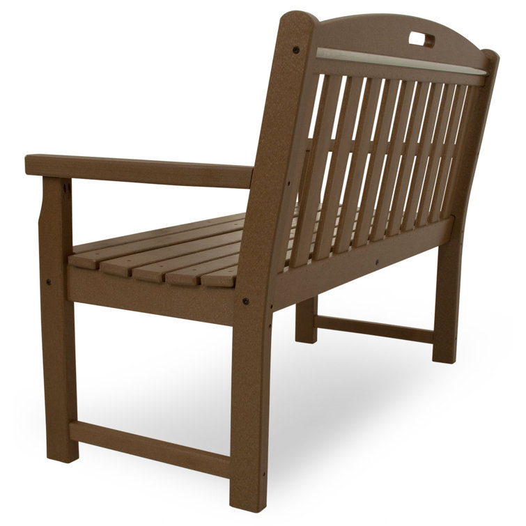 Tree House 48" Brown Recycled Plastic Outdoor Bench