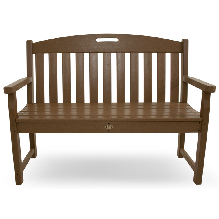 Tree House 48" Brown Recycled Plastic Outdoor Bench