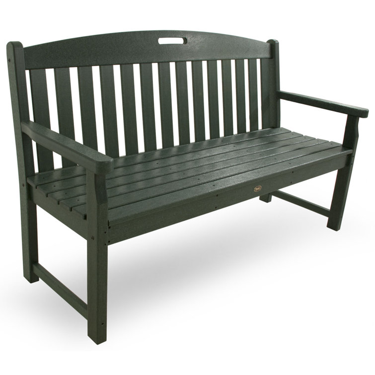 Rainforest Canopy Green Outdoor Wooden Bench