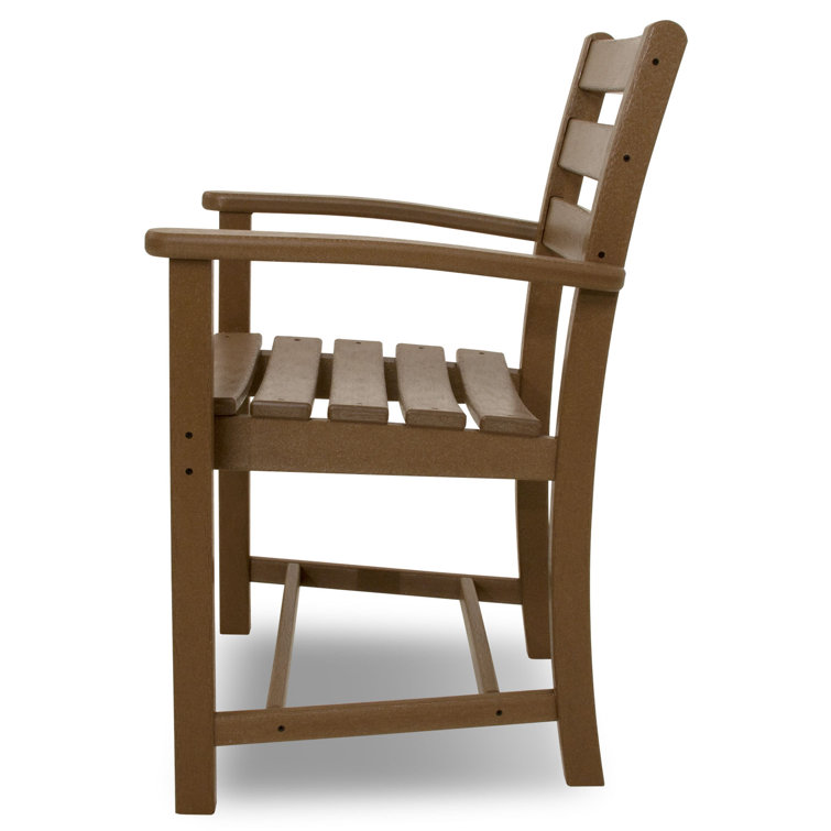 Tree House Brown Recycled Plastic Outdoor Dining Arm Chair