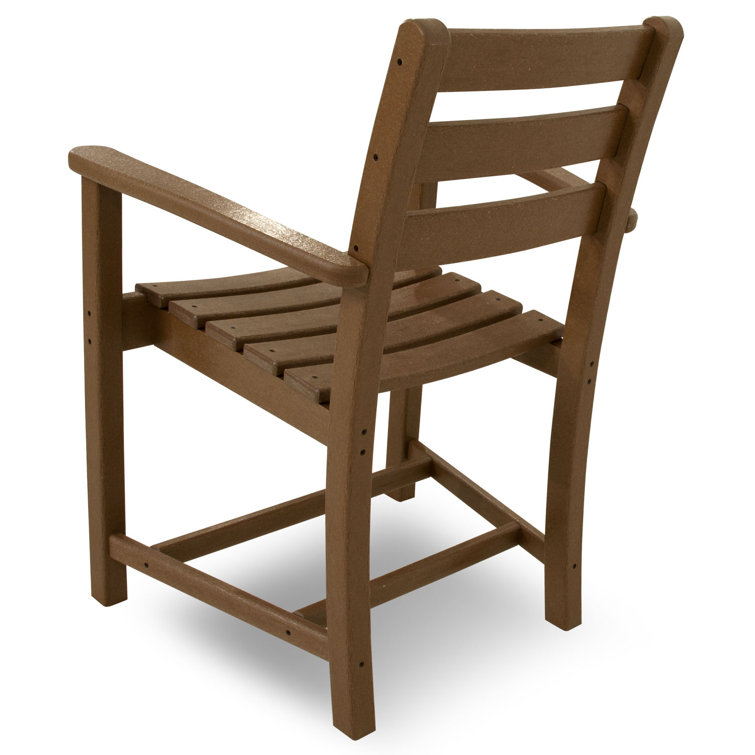 Tree House Brown Recycled Plastic Outdoor Dining Arm Chair