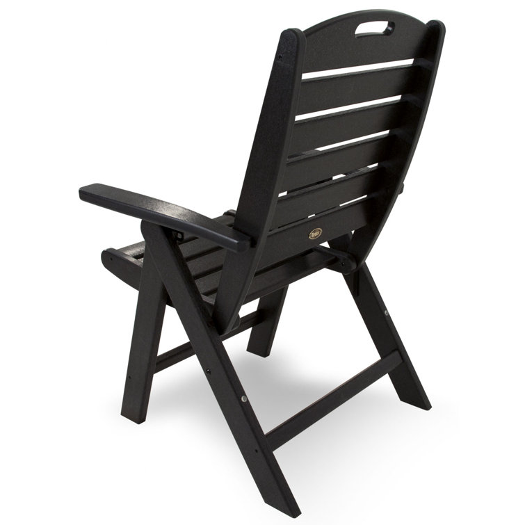 Ash Charcoal Highback Outdoor Dining Chair with Arms