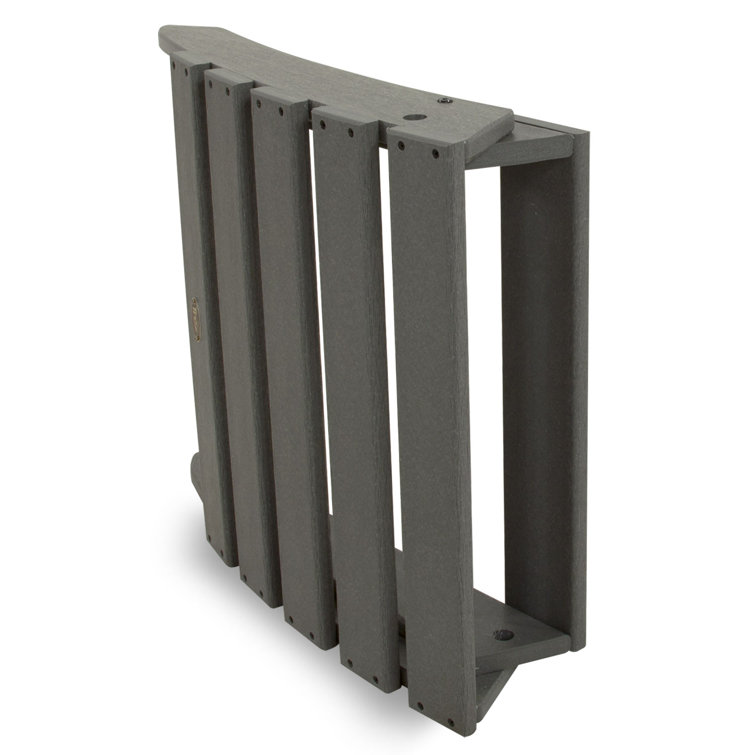Cape Cod Stepping Stone Gray HDPE Folding Adirondack Chair with Arms
