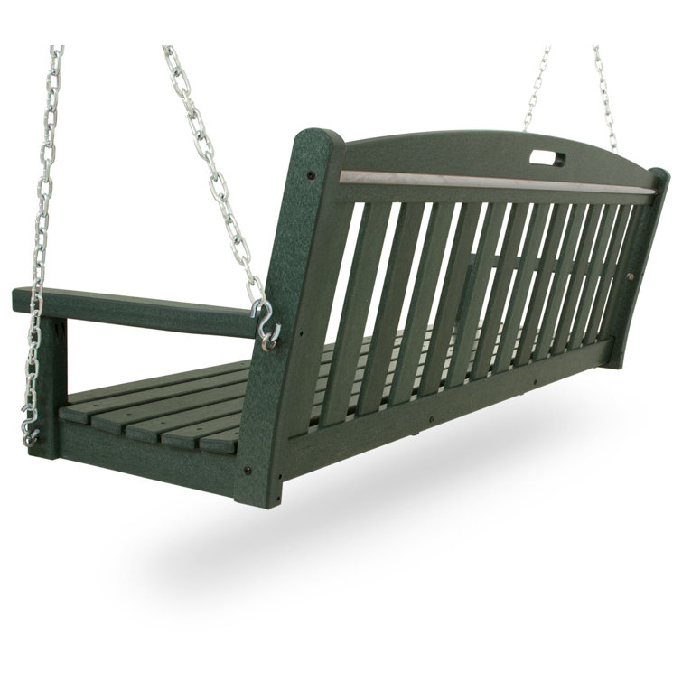 Rainforest Canopy Recycled Plastic Outdoor Swing with Chains