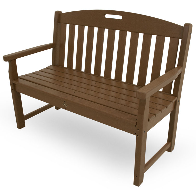 Tree House 48" Brown Recycled Plastic Outdoor Bench