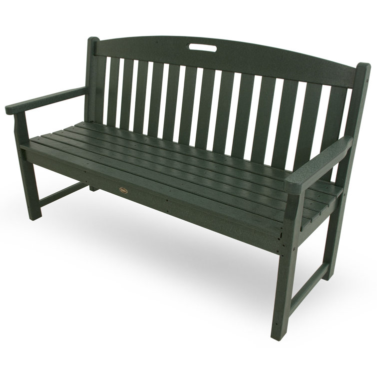 Rainforest Canopy Green Outdoor Wooden Bench