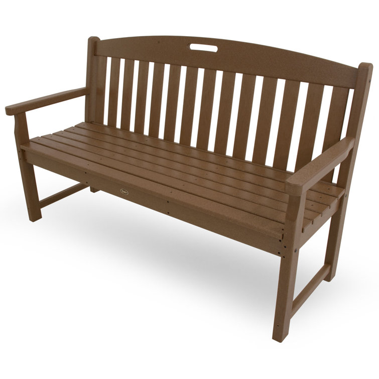 Tree House Brown 60-Inch Recycled Plastic Outdoor Bench