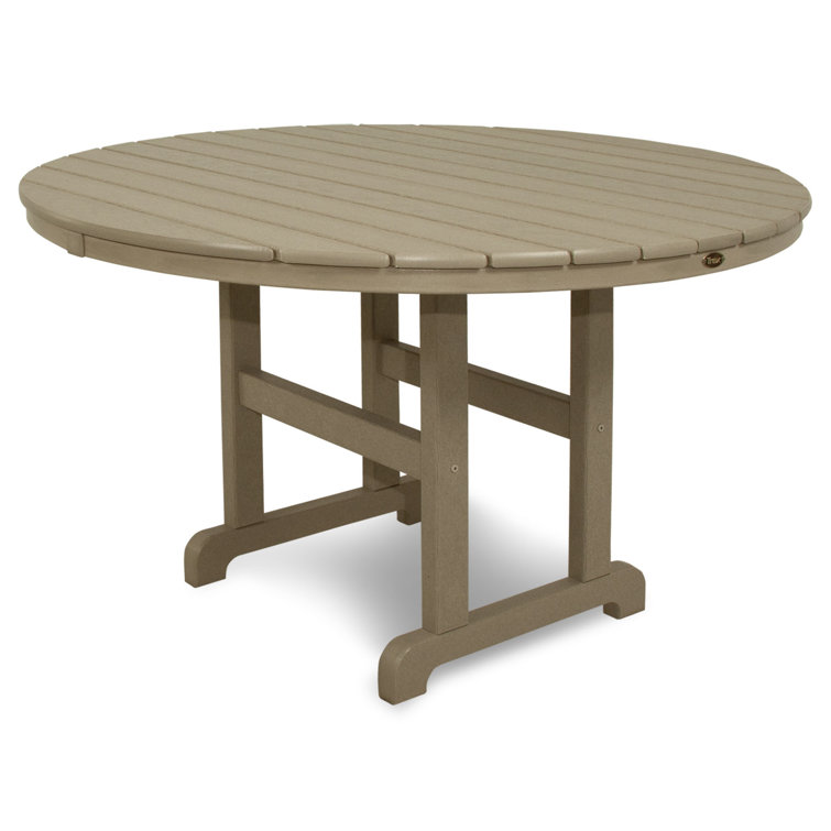 Monterey Bay 48" Charcoal Black Round Outdoor Dining Table
