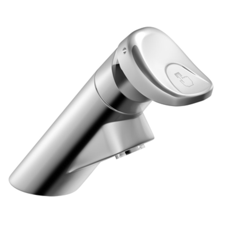 Chrome Commercial Single Handle Bathroom Faucet