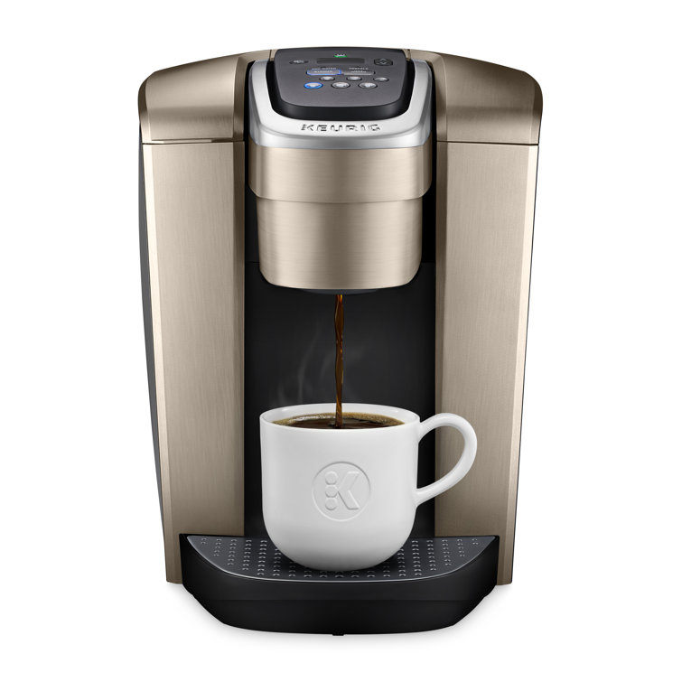 Keurig K-Elite Brushed Gold Single-Serve Coffee Maker with Iced Coffee Setting