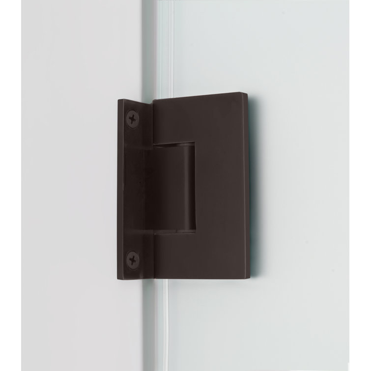 Belmore GS 72" x 42.25" Chrome Frameless Frosted Glass Shower Door