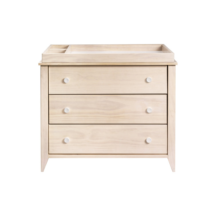 Washed Natural and White Pine 4-in-1 Convertible Crib