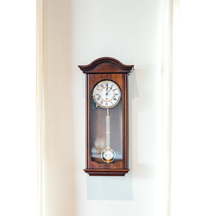 Cherry Finish Antique Regulator Pendulum Wall Clock