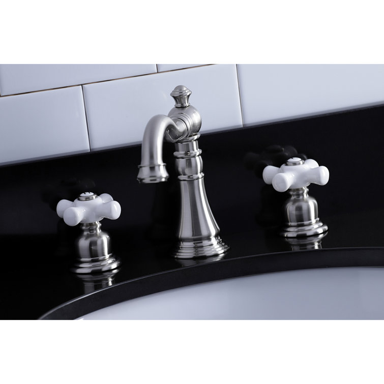 American Classic Brushed Nickel Widespread Bathroom Faucet