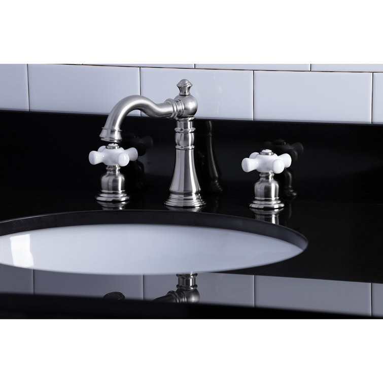 American Classic Brushed Nickel Widespread Bathroom Faucet