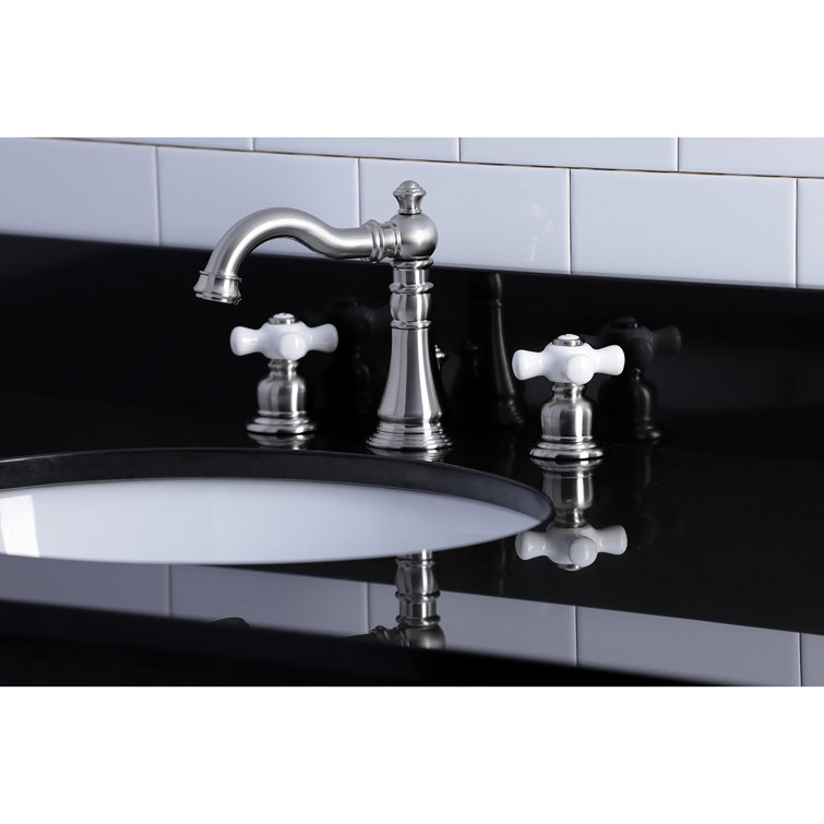 American Classic Brushed Nickel Widespread Bathroom Faucet
