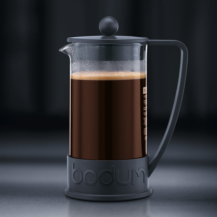 Bodum Brazil 12 Ounce Black French Press with Borosilicate Glass