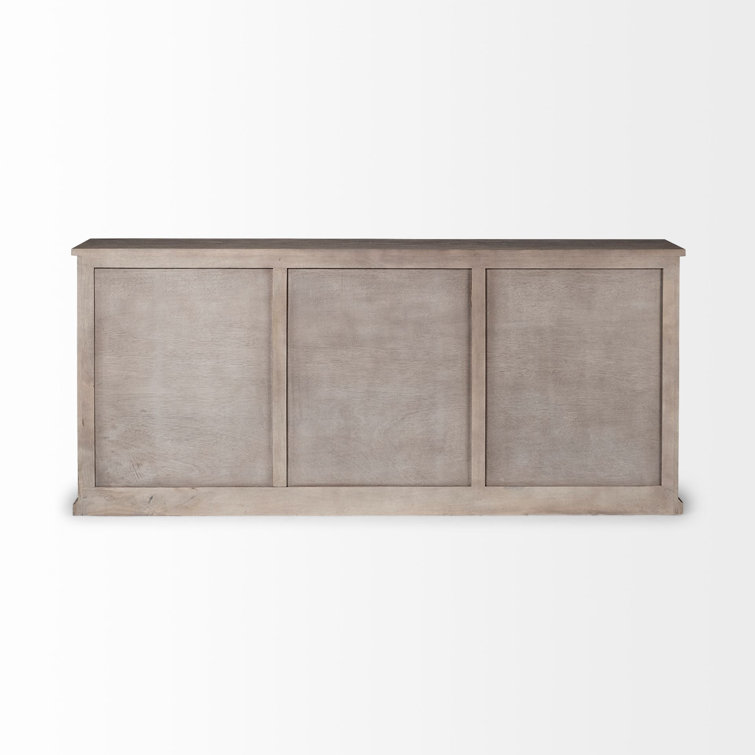 Alex 81.5'' Light Brown Solid Wood Sideboard