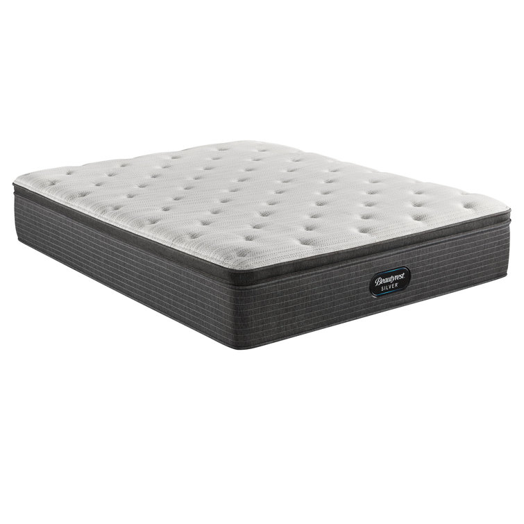 King Gray Pillowtop Innerspring Gel Memory Foam Mattress