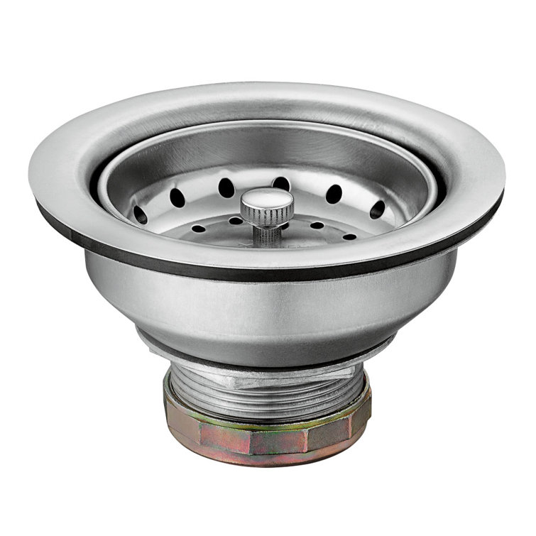 Moen Stainless Steel 3.5 Inch Kitchen Sink Basket Strainer