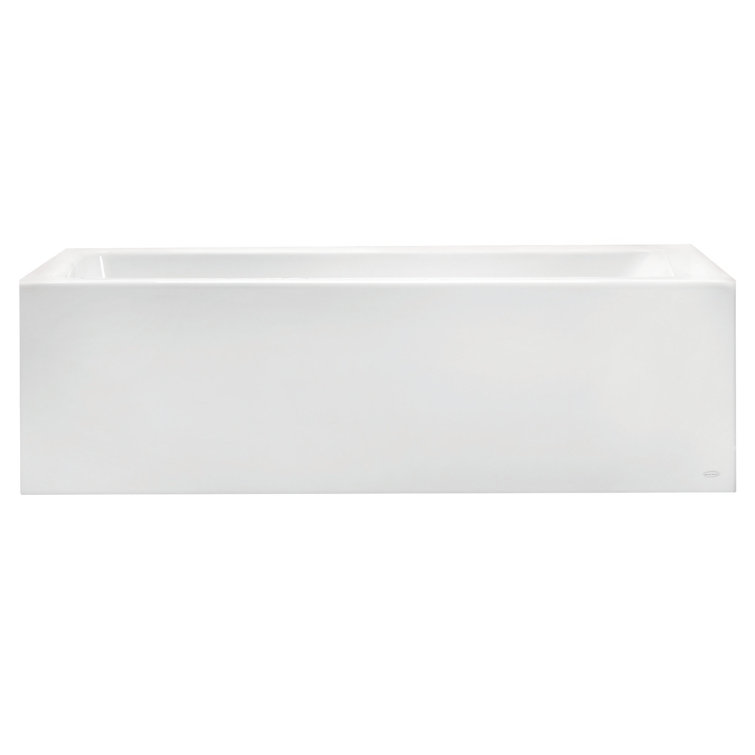 Studio 60'' White Acrylic Alcove Soaking Bathtub