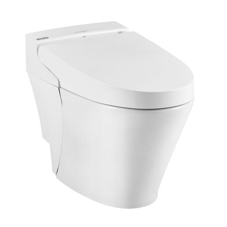 Advanced Clean White Elongated Bidet Toilet with Heated Seat