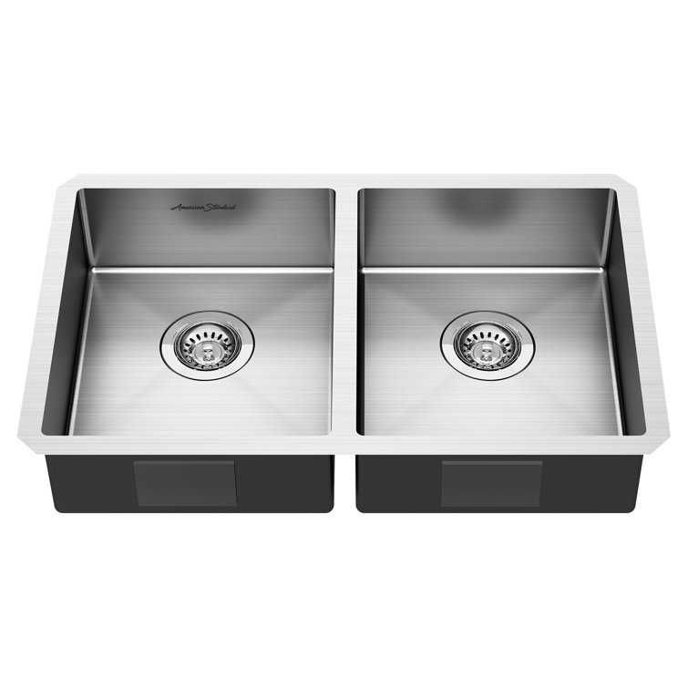 Pekoe 29" Stainless Steel Double Bowl Drop-In Farmhouse Sink