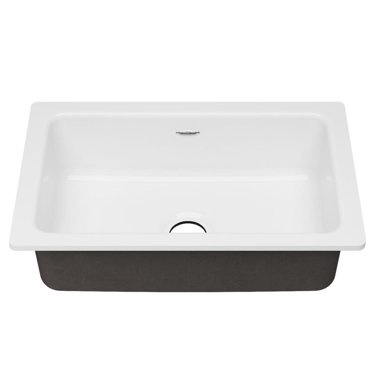 Delancey 30'' White Cast Iron Drop-In Farmhouse Sink