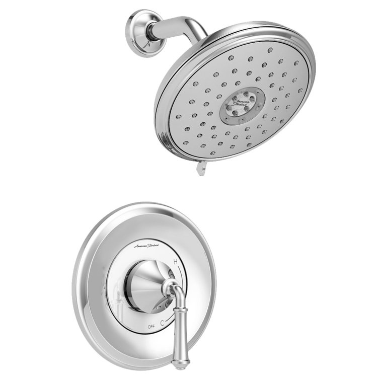 Delancey Polished Chrome Single-Function Wall Mounted Shower Kit