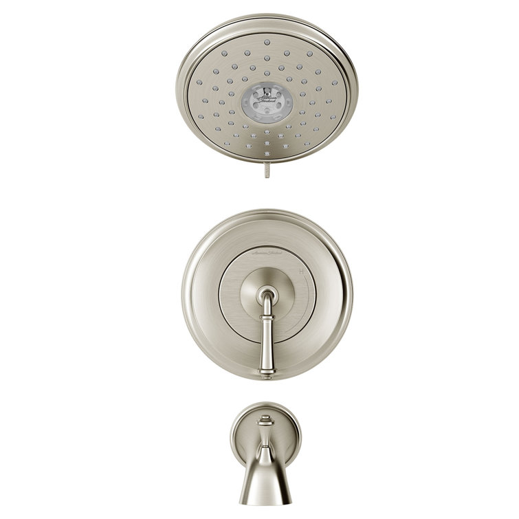 Delancey Brushed Nickel Wall Mounted Shower Trim Kit