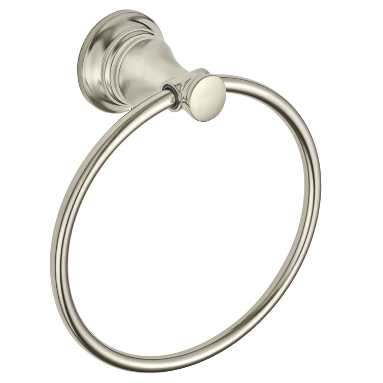 Brushed Nickel Wall Mounted Towel Ring