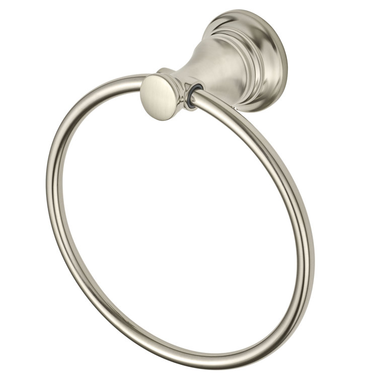 Brushed Nickel Wall Mounted Towel Ring
