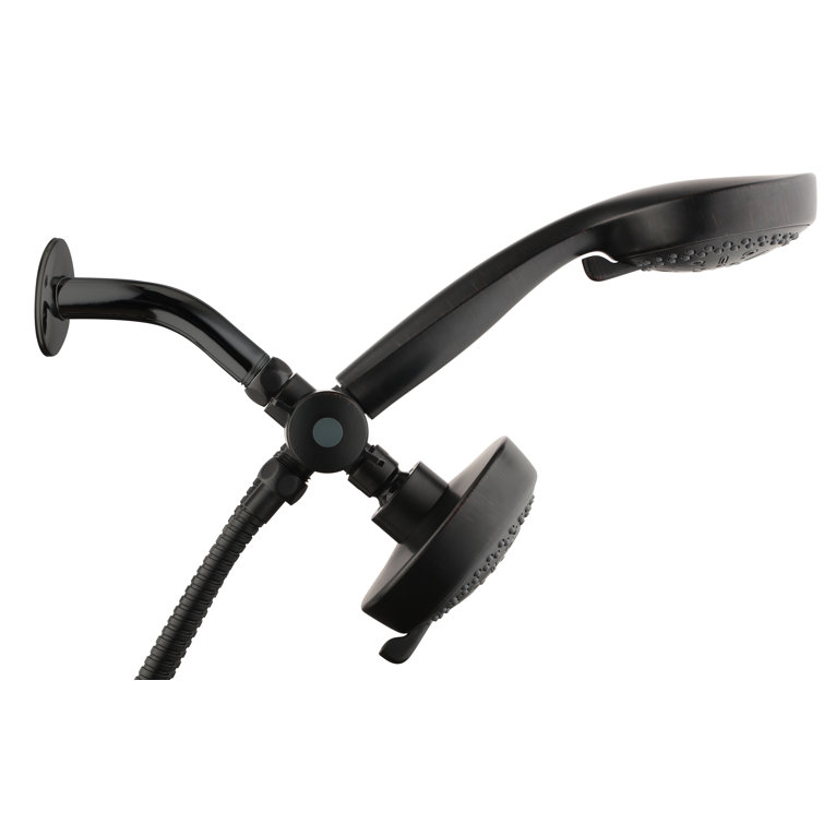 Rubbed Bronze Dual Head Handheld Rain Shower System