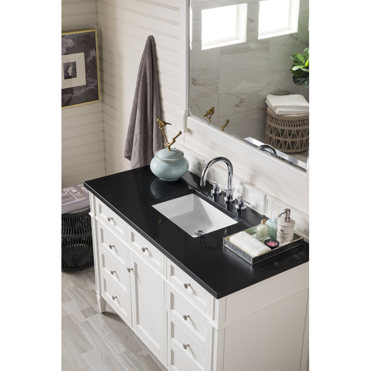 Saddle Brown 48" Single Vanity with Veneer Finish