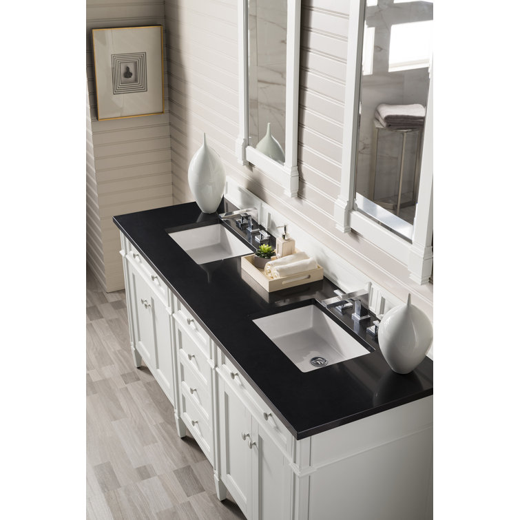 Smokey Celadon Green Double Vanity with Quartz Top
