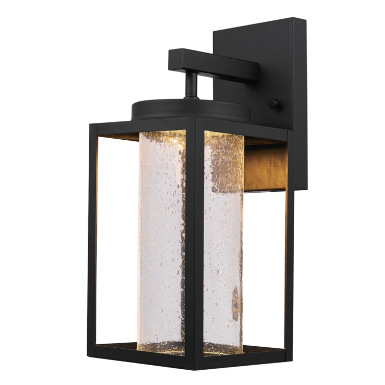 Black Matte Metal Cylinder LED Wall Sconce