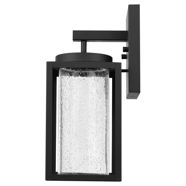 Black Matte Metal Cylinder LED Wall Sconce