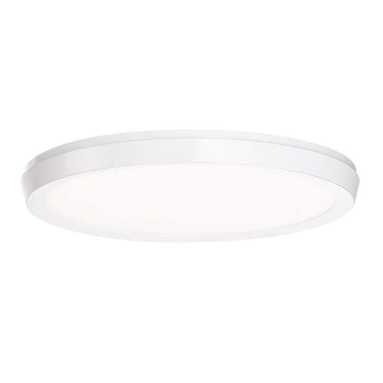 Sleek Argo Edge-Lit LED Flush Mount in Brushed Nickel