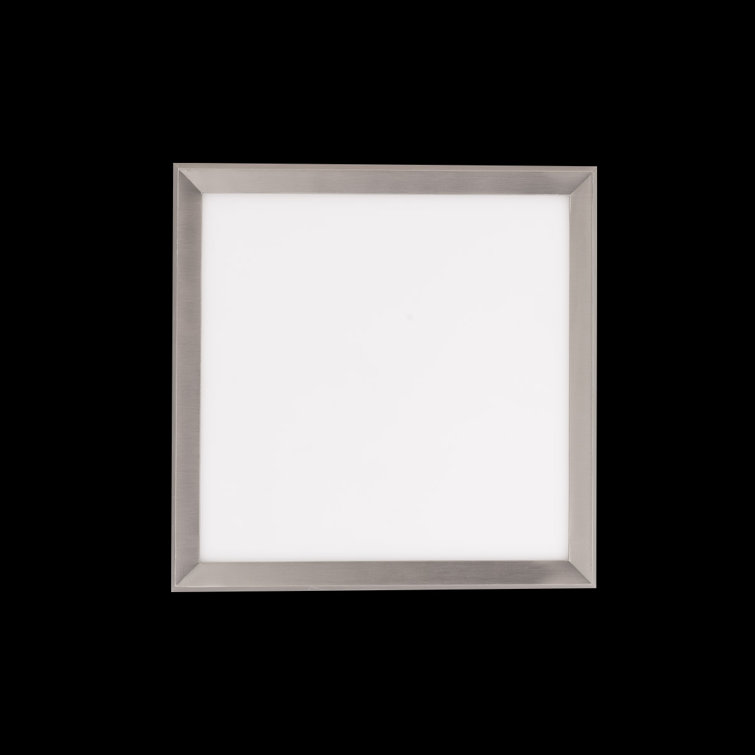Sleek Brushed Nickel 11" LED Flush Mount with Acrylic Diffuser