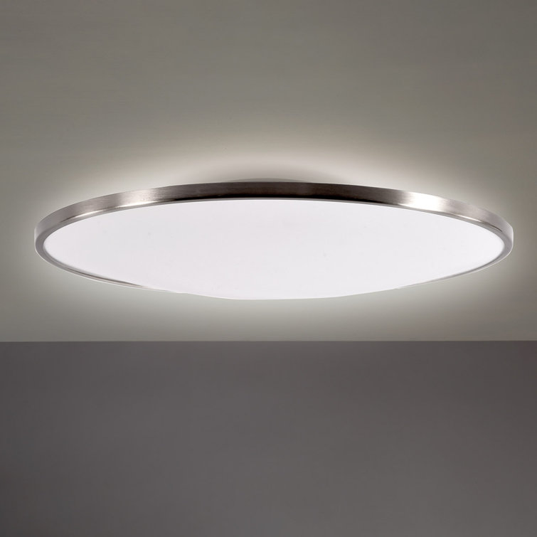 Modern Forms Puck 16.5" Brushed Nickel LED Flush Mount