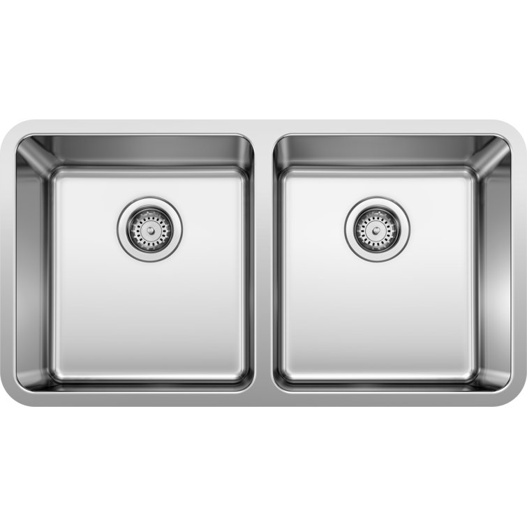 Formera 33" Double Bowl Stainless Steel Undermount Kitchen Sink