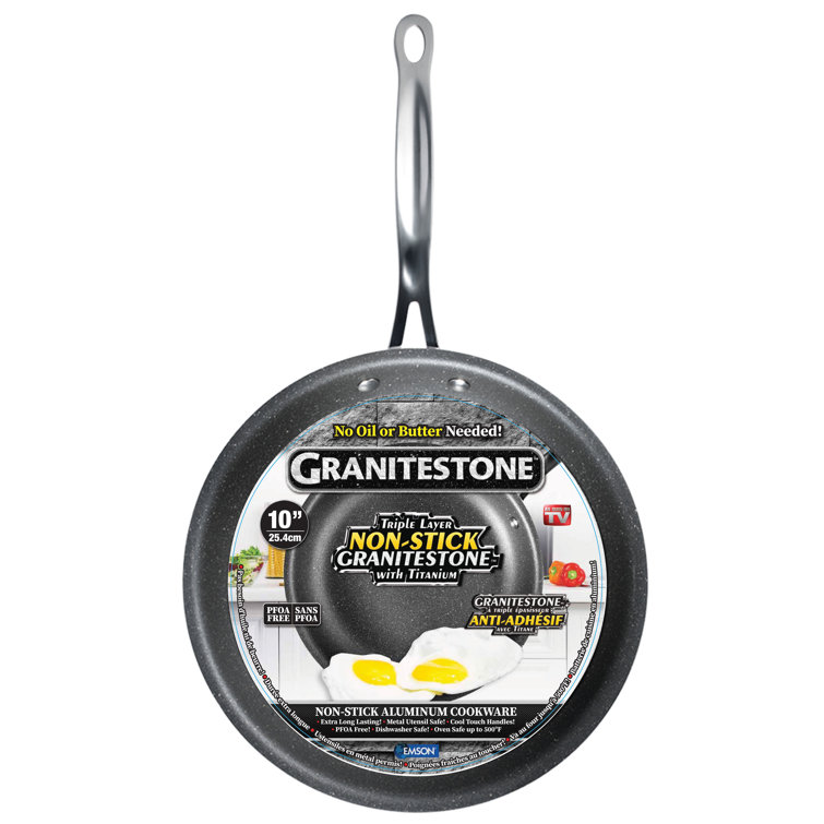 GraniteStone 19" Aluminum Frying Pan with Ceramic Non-Stick Coating