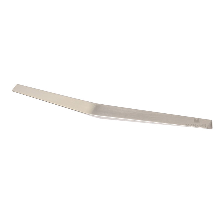 Satin Nickel Brushed Modern Arch Pull with Mounting Hardware